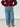 Wide Leg Denim Pants with Suede Trim - STILOSA