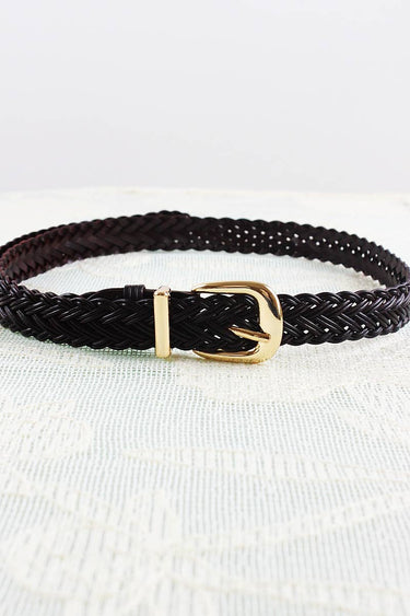 Brown Braided Belt - STILOSA