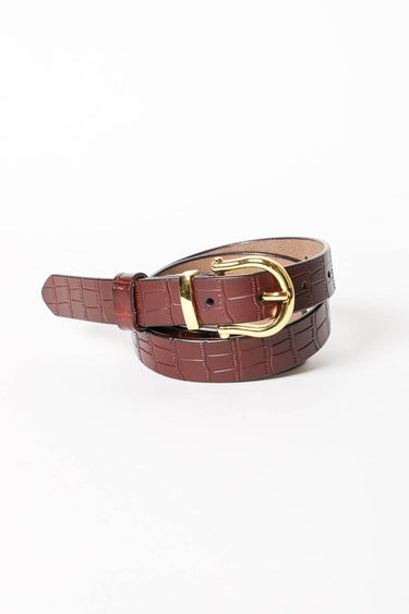 Brown Textured Belt - STILOSA