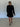 Ruffled Surplice Black Mini FINAL SALE - STILOSA