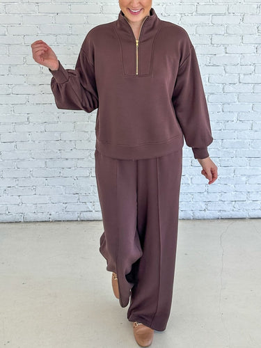 Comfy Espresso Pullover FINAL SALE L - STILOSA