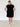 Essential Mock Neck Black Dress - STILOSA