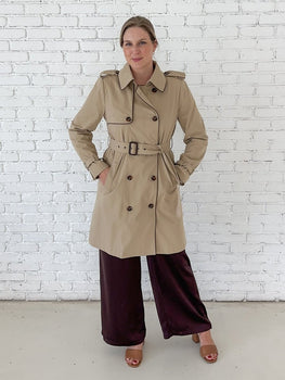 Classic Double-Breasted Trench Coat - STILOSA