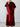 Burgundy Shimmer Mock Neck Maxi Dress - STILOSA