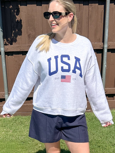 All American Cropped Sweatshirt - STILOSA