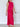 Pink Pleated Contrast Midi - STILOSA