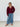 Burgundy Sculpted Knit Cardigan - STILOSA