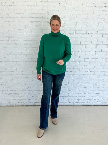 Green Turtle Neck Sweater FINAL SALE - STILOSA