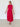 Pink Pleated Contrast Midi - STILOSA