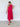 Pink Pleated Contrast Midi - STILOSA