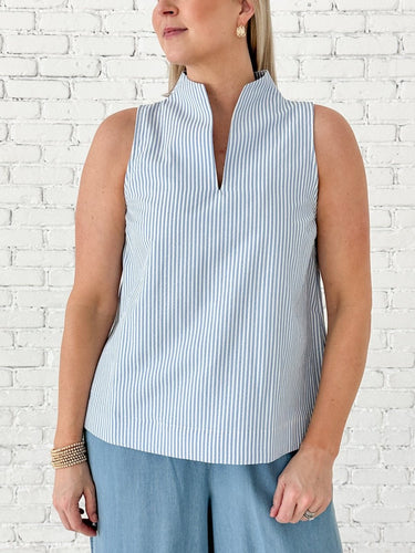 Coastal Classic Sleeveless Blouse - STILOSA