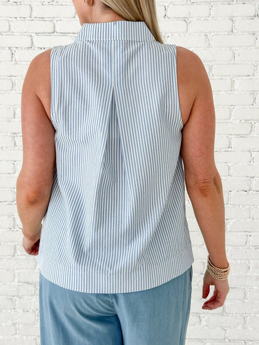 Coastal Classic Sleeveless Blouse - STILOSA