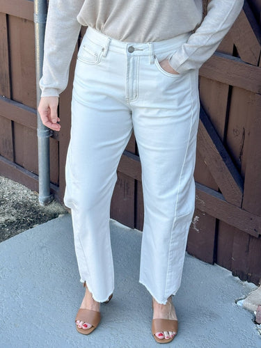 Westward Barrel Denim White FINAL SALE - STILOSA