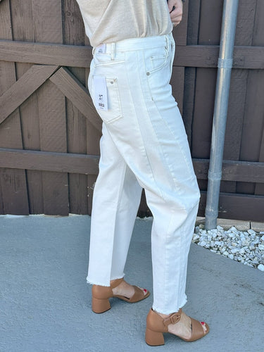Westward Barrel Denim White FINAL SALE - STILOSA