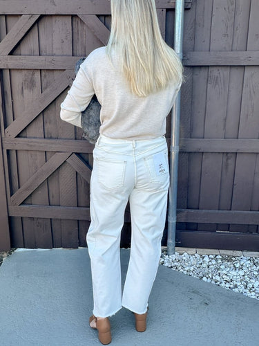 Westward Barrel Denim White FINAL SALE - STILOSA