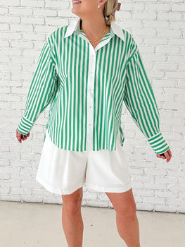 Fresh Start Stripe Button Down - STILOSA
