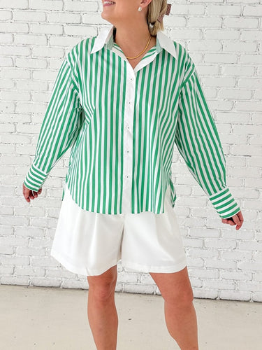 Fresh Start Stripe Button Down - STILOSA