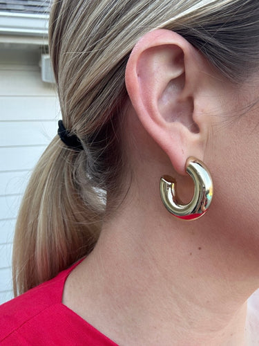 Everyday Gold Chunky Hoops - STILOSA