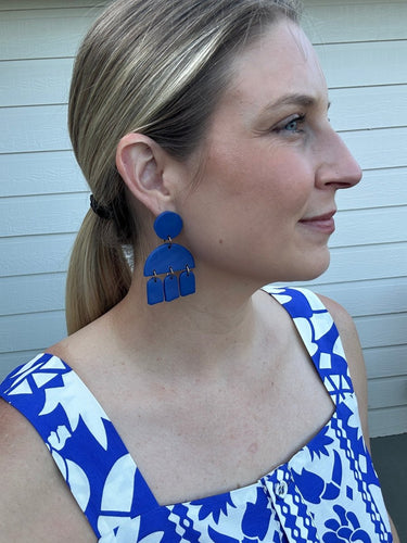 Costal Blue Clay Earrings - STILOSA