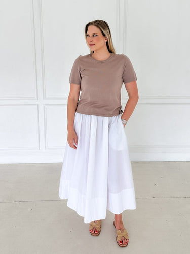 Fall Outfit Set - Midi Skirt + Sweater - STILOSA