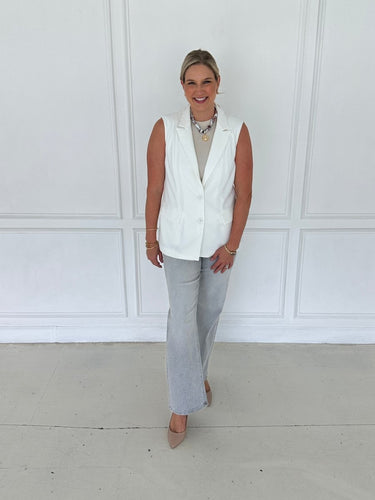 Sleeveless Tailored Blazer FINAL SALE - STILOSA