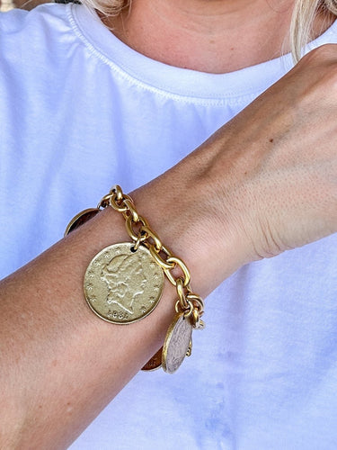 Coin Charm Bracelet - STILOSA