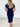 Navy Mock Neck Sweater Dress - STILOSA