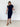 Navy Mock Neck Sweater Dress - STILOSA