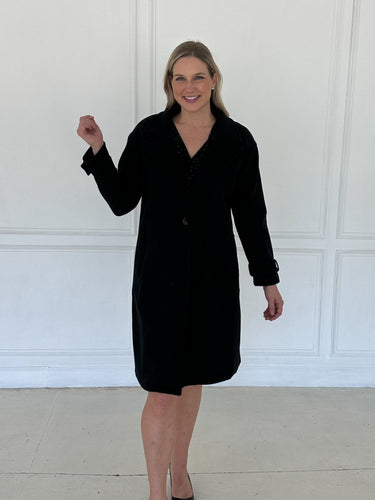 Collar Coat Black FINAL SALE - STILOSA