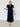 Navy Grace Eyelet Maxi Dress - STILOSA