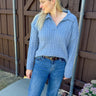 Cable Knit Polo Sweater FINAL SALE L - STILOSA