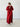 Burgundy Shimmer Mock Neck Maxi Dress - STILOSA