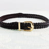 Brown Braided Belt - STILOSA