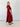 Burgundy Shimmer Mock Neck Maxi Dress - STILOSA