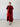 Burgundy Shimmer Mock Neck Maxi Dress - STILOSA