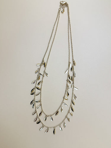Gold Double Layer Fringe Necklace - STILOSA