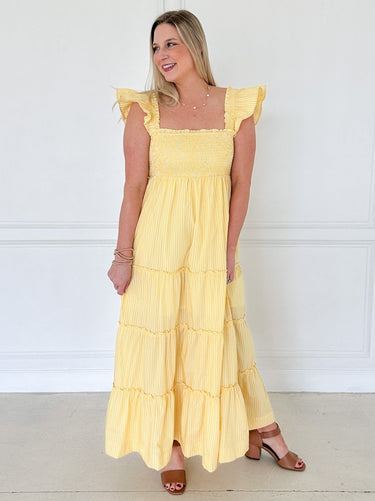 Sunshine Smocked Maxi Dress - STILOSA