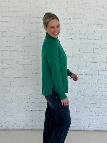 Green Turtle Neck Sweater FINAL SALE - STILOSA