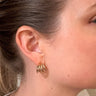 Gold Multi Hoop Stud Earrings - STILOSA