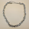 Silver Textured Link Chain Necklace - STILOSA