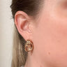 Rowan Stacked Hoop Studs - STILOSA