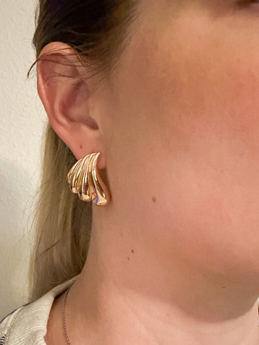 Gold Wing Stud Earrings - STILOSA