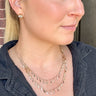 Gold Double Layer Fringe Necklace - STILOSA