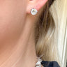 8mm CZ Stud Earrings | Silver - STILOSA