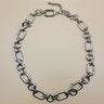 Silver Oval Link Chain Necklace - STILOSA