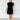 Essential Mock Neck Black Dress - STILOSA