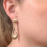 Gold Teardrop Dangle Earrings - STILOSA