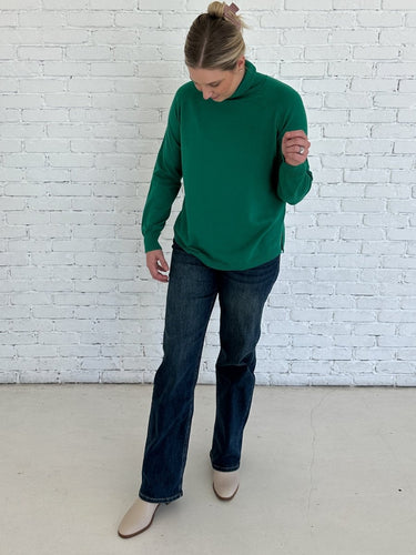 Green Turtle Neck Sweater FINAL SALE - STILOSA