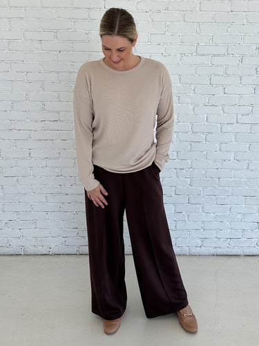 Monaco Knit Top Natural FINAL SALE - STILOSA