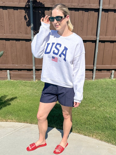 All American Cropped Sweatshirt - STILOSA